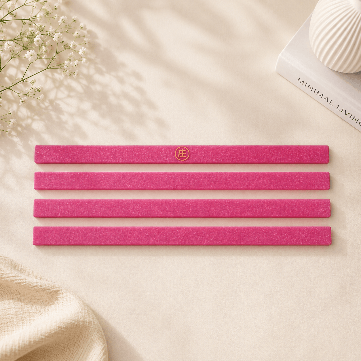 Pink Rulers (Set of 4)