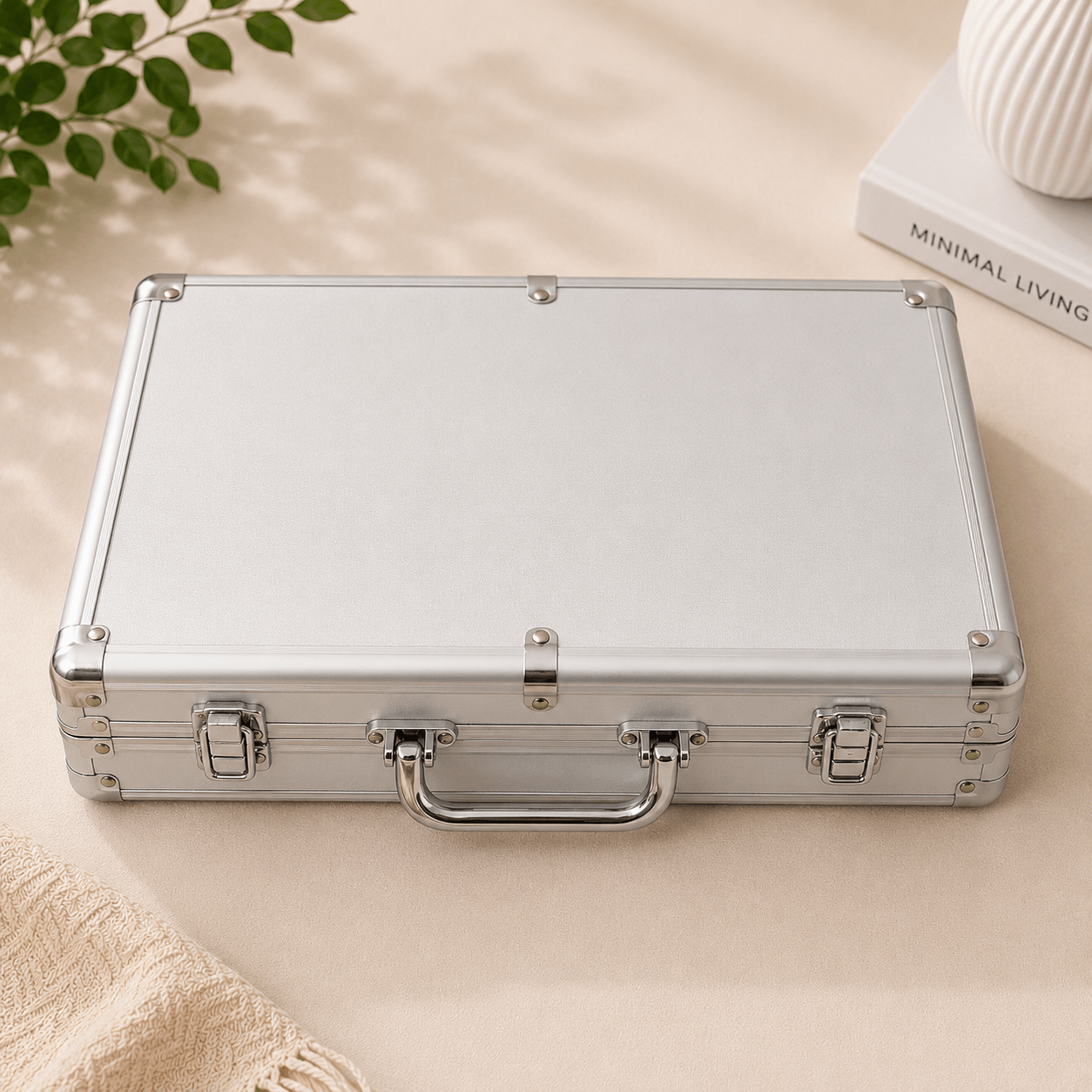 Mahjong Set Case (Silver Alluminium)