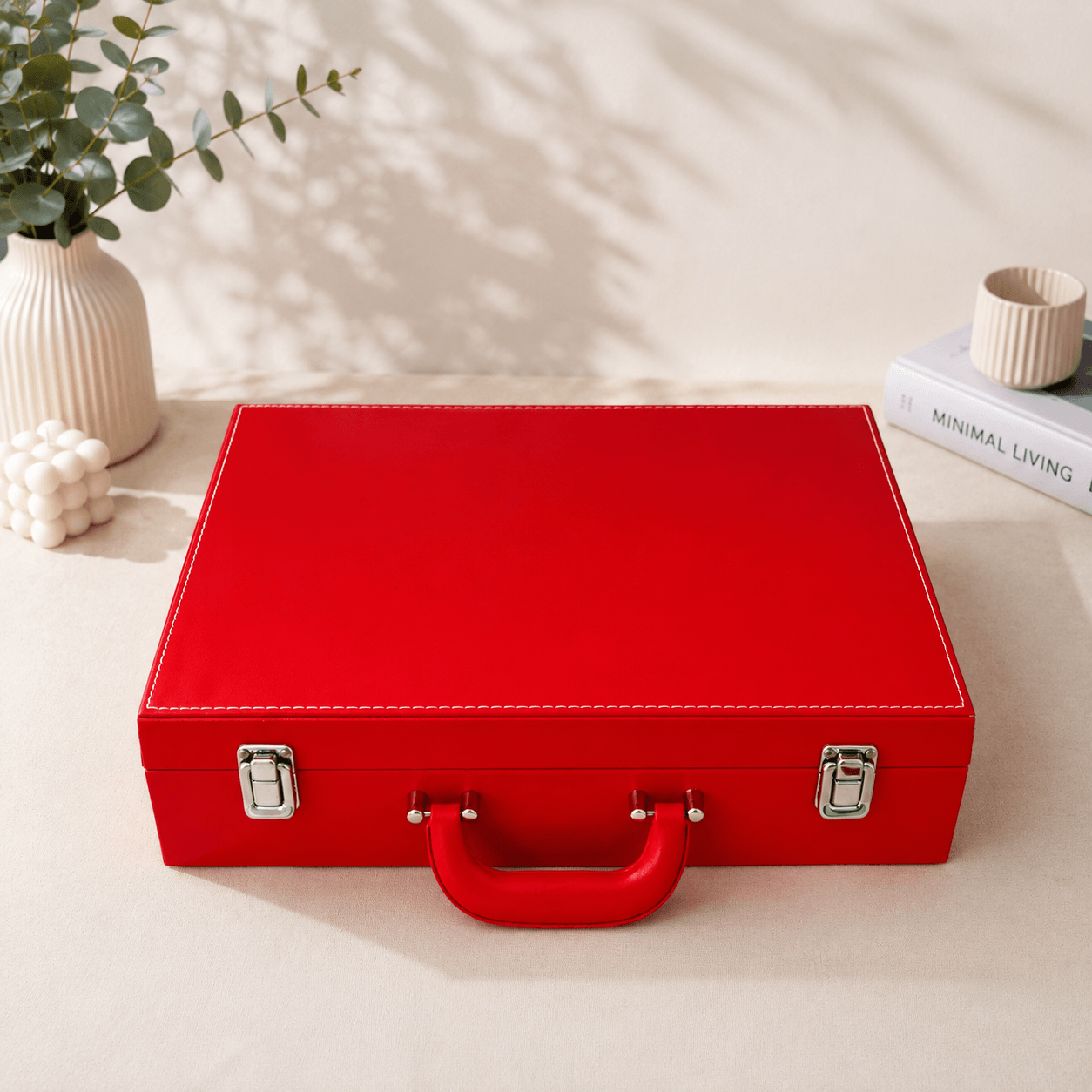 Mahjong Case (Red Leather)